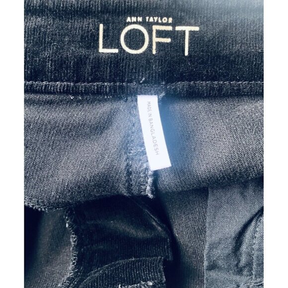 Ann Taylor Loft Womens Size 4/27 Black Curvy Sexy Boot Corduroy Jeans Pants - Picture 3 of 5